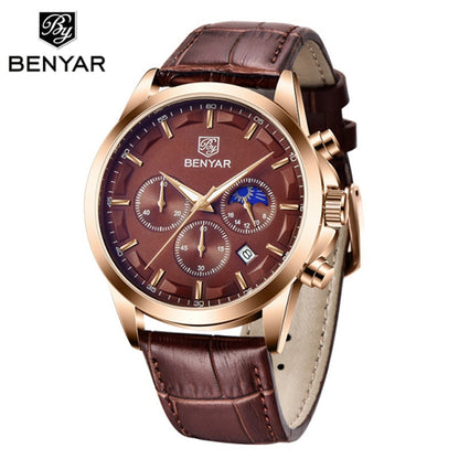 Watch Belt Multifunctional Waterproof Calendar Six-pin Calendar Business Men's Watch