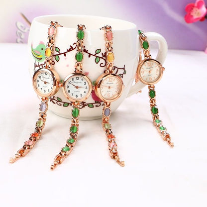 Cross-border Hot Diamond Watch Small Tassel Bracelet Watch Fashion Women's Watch Rhinestone Quartz Watch